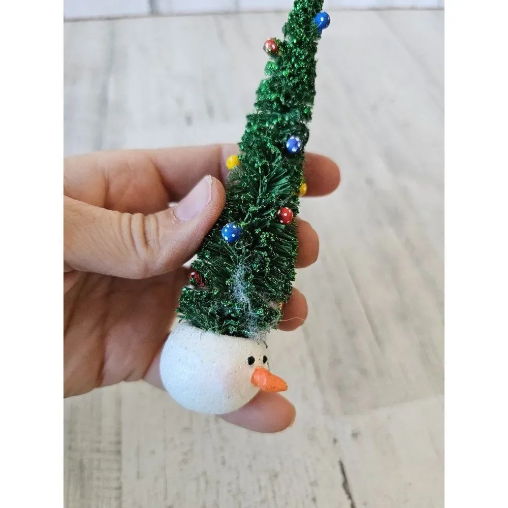 Snowman tree unique shabby‎ chic decor ornament Xmas tree